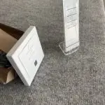 Bouton et télécommande de volet roulant blanc